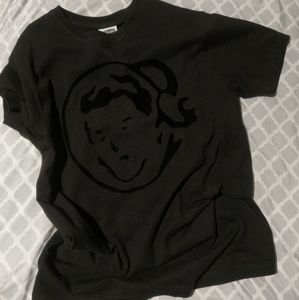 billionaire boys club helmet black on black tee